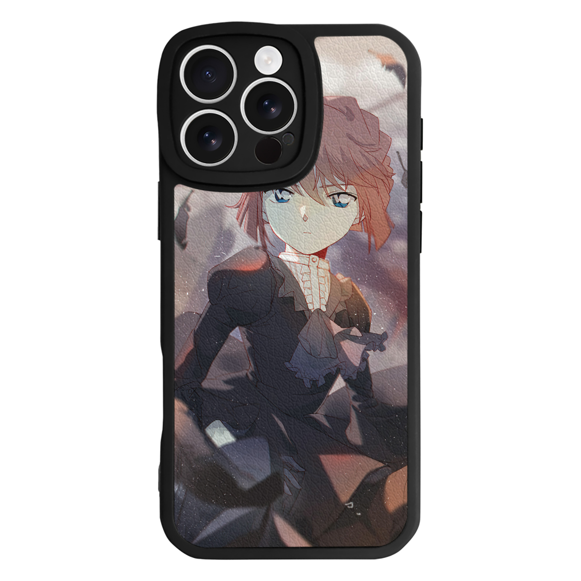 （画像用） 名探偵コナン Detective Conan 【iPhone 16シリーズ対応】シリコンスマホケース（レザー調） 材質：シリコン